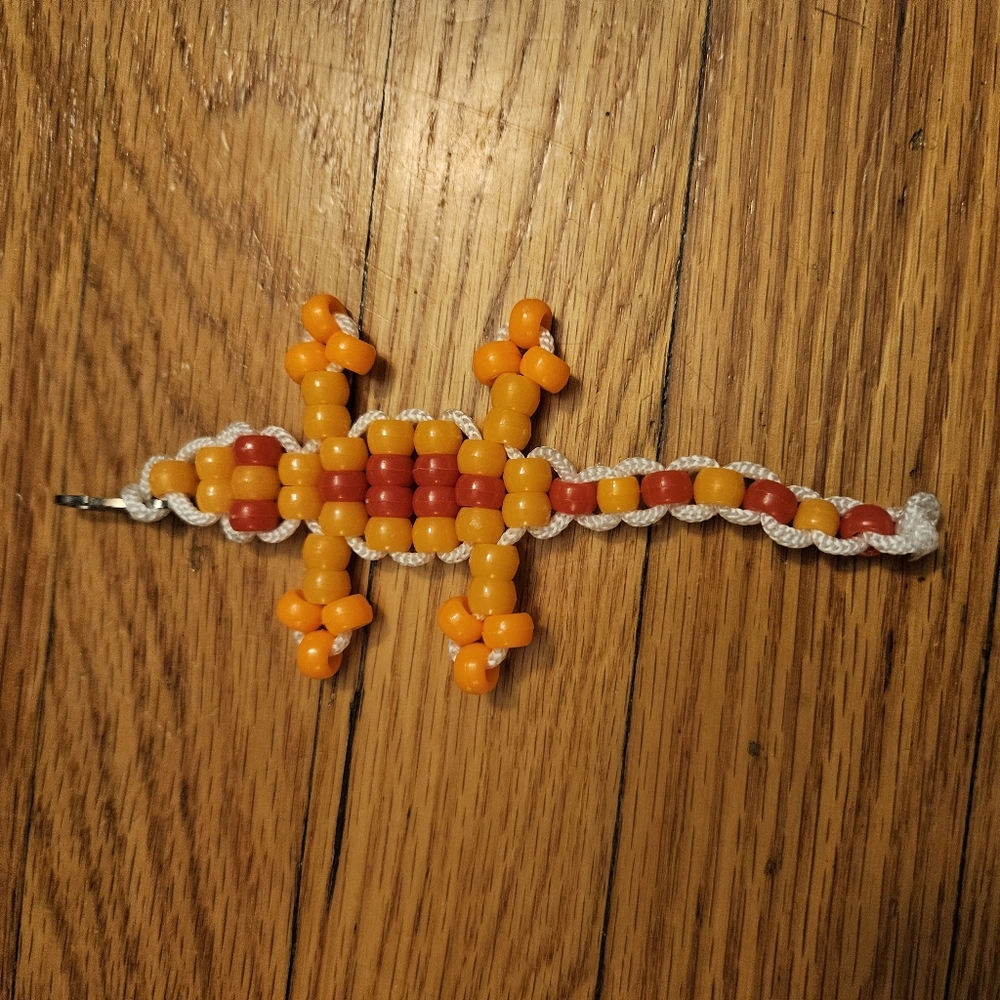 Beaded Lizard Keychain